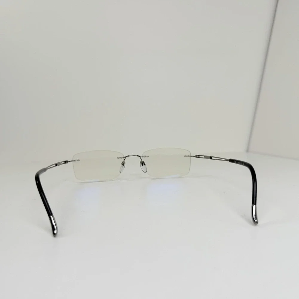 Silhouette 5521 70 7010 Titanium Silver Rimless Eyeglasses Frames 19 140 Austria